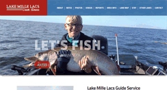 Desktop Screenshot of lakemillelacsguideservice.com