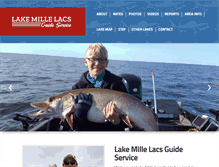 Tablet Screenshot of lakemillelacsguideservice.com